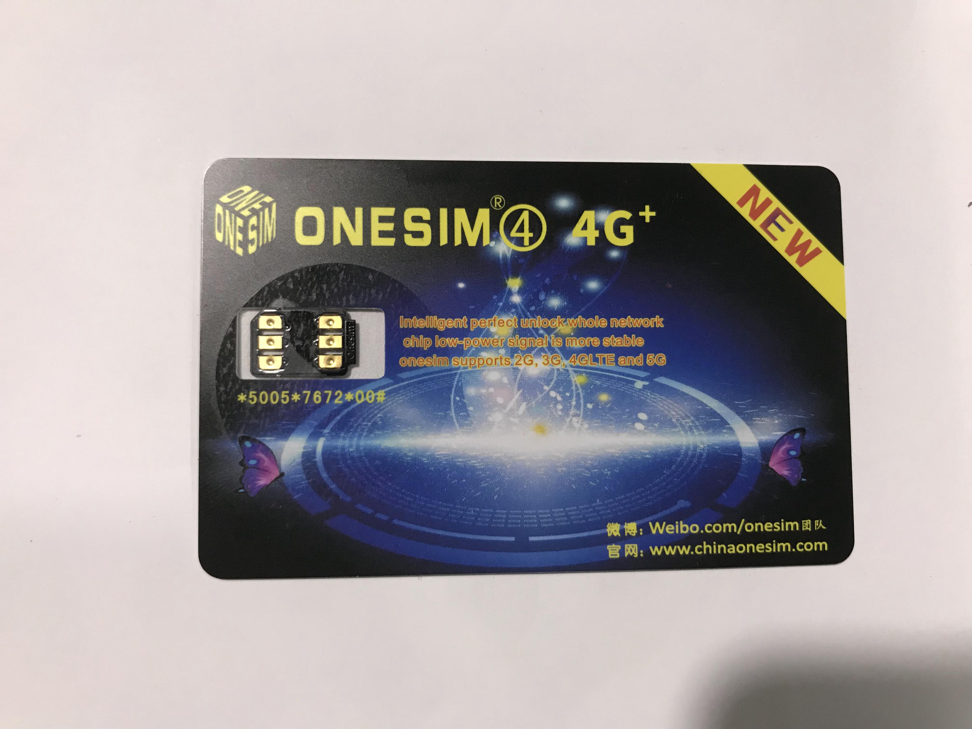 ONESIM4 Unlock card for iPhone 5S/SE/6/6P/6S/6SP/7/7P/8/X/XS iOS12.2